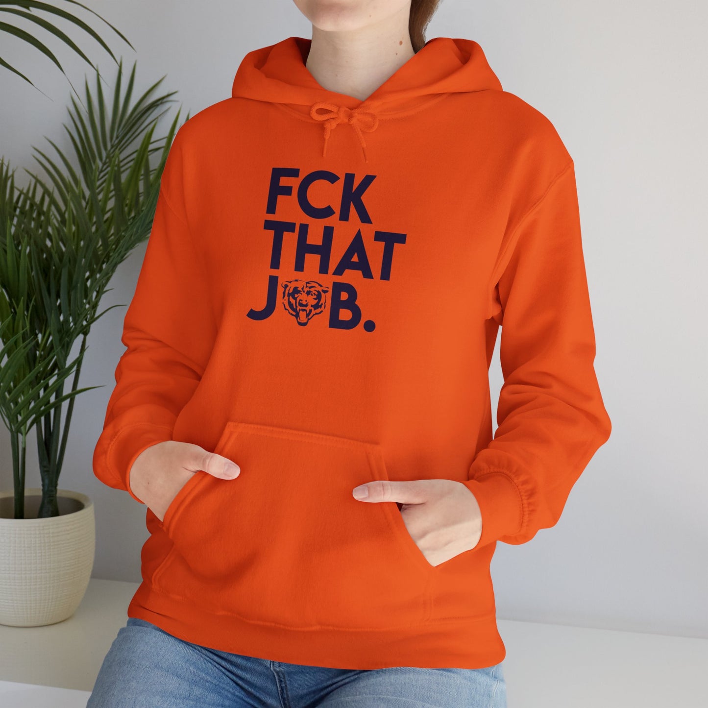 FCK THAT JOB™ BEARS LIMITED EDITION HOODIE ORANGE