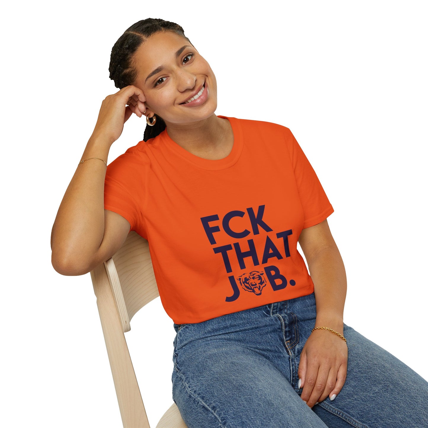 FCK THAT JOB™ BEARS LIMITED EDITION T-SHIRT ORANGE